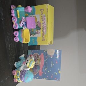 Hallmark Crayola Bunny Easter Eggspress Train - Pink, Yellow, Blue